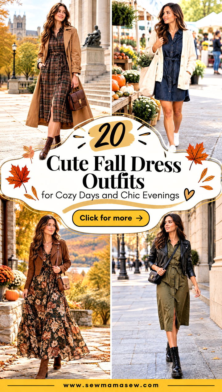 20 Cute Fall Dress Outfits for Cozy Days and Chic Evenings - 20 Cute Fall Dress Outfits for Cozy Days and Chic Evenings