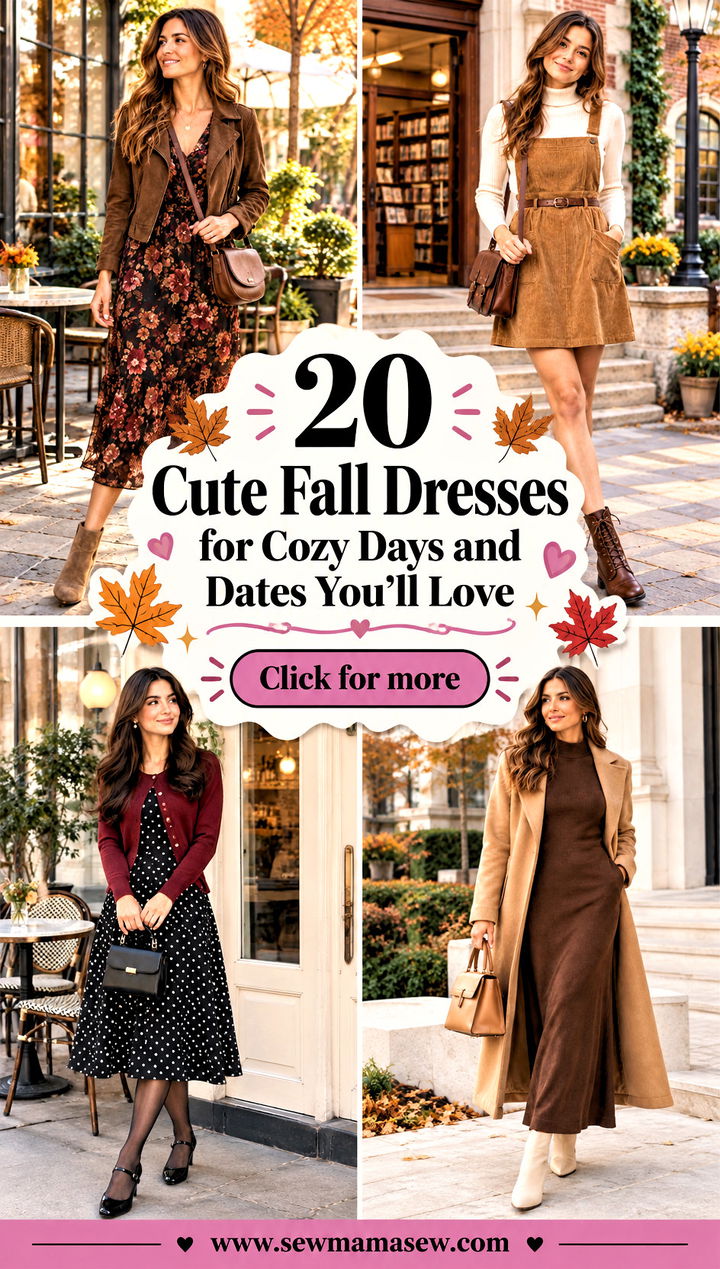20 Cute Fall Dresses for Cozy Days and Dates Youll Love - 20 Cute Fall Dresses for Cozy Days and Dates You'll Love