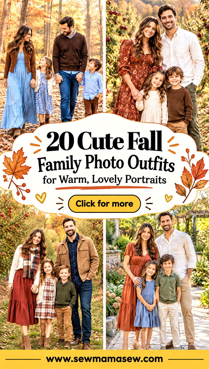 20 Cute Fall Family Photo Outfits for Warm Lovely Portraits - 20 Cute Fall Family Photo Outfits for Warm, Lovely Portraits