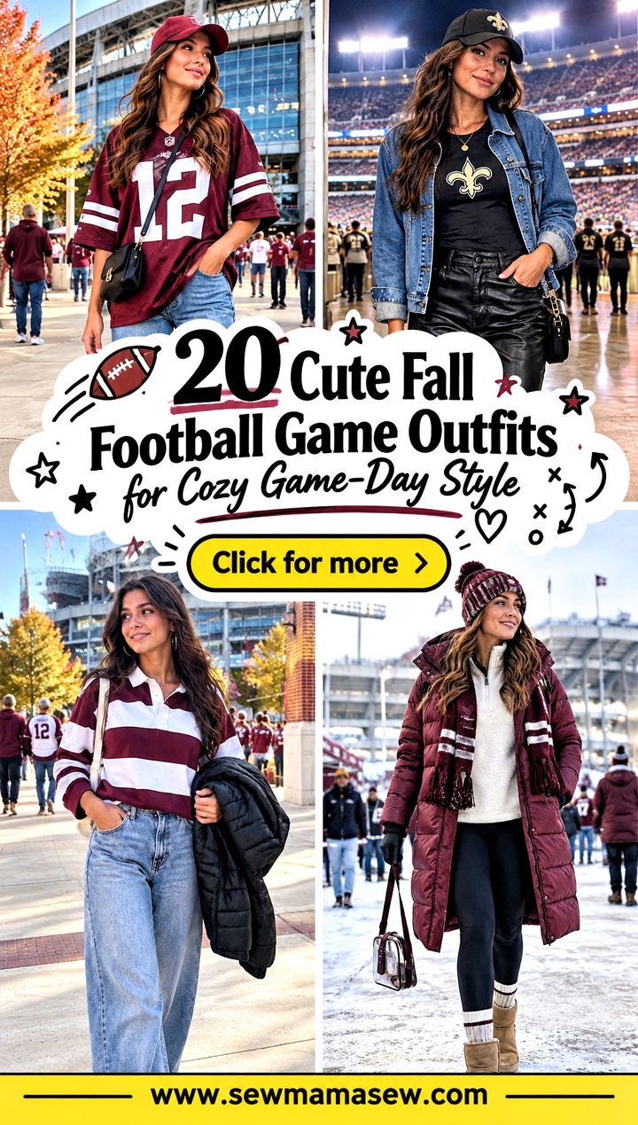 20 Cute Fall Football Game Outfits for Cozy Game-Day Style - 20 Cute Fall Football Game Outfits for Cozy Game-Day Style