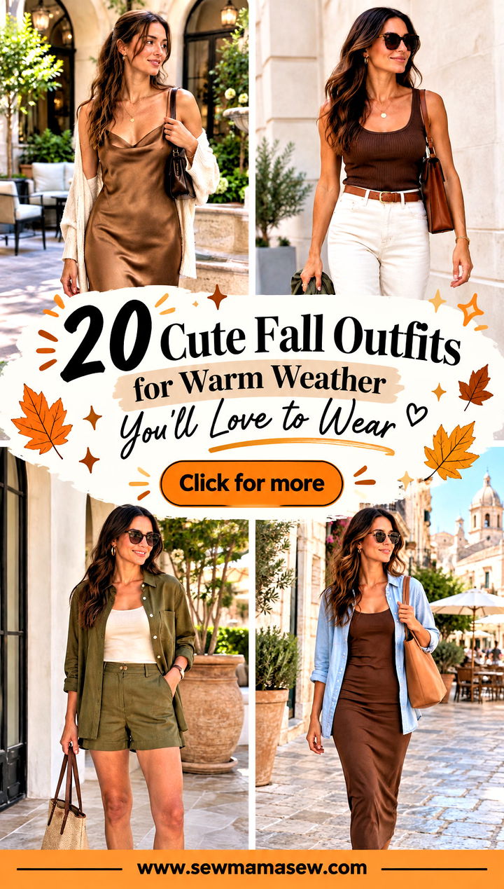 20 Cute Fall Outfits for Warm Weather Youll Love to Wear - 20 Cute Fall Outfits for Warm Weather You'll Love to Wear
