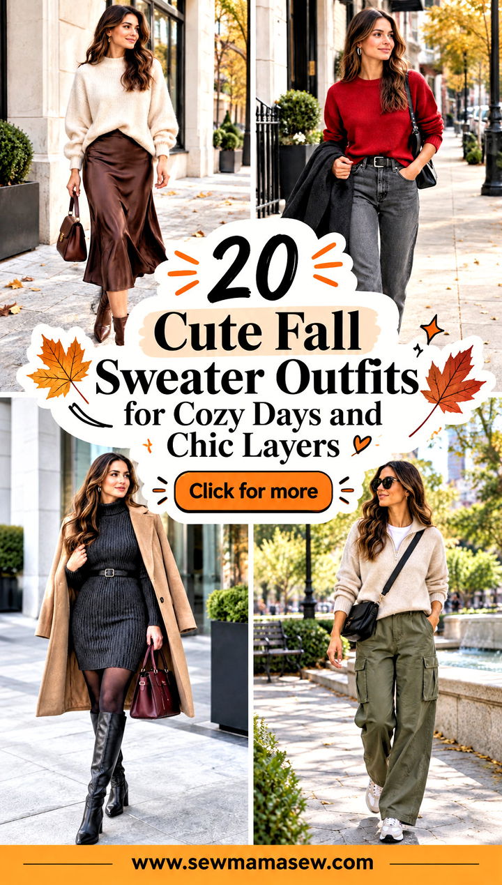 20 Cute Fall Sweater Outfits for Cozy Days and Chic Layers - 20 Cute Fall Sweater Outfits for Cozy Days and Chic Layers