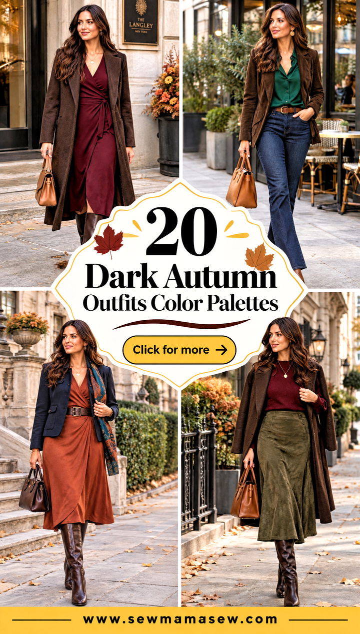 20 Dark Autumn Outfits Color Palettes Rich Shades to Try - 20 Dark Autumn Outfits Color Palettes: Rich Shades to Try