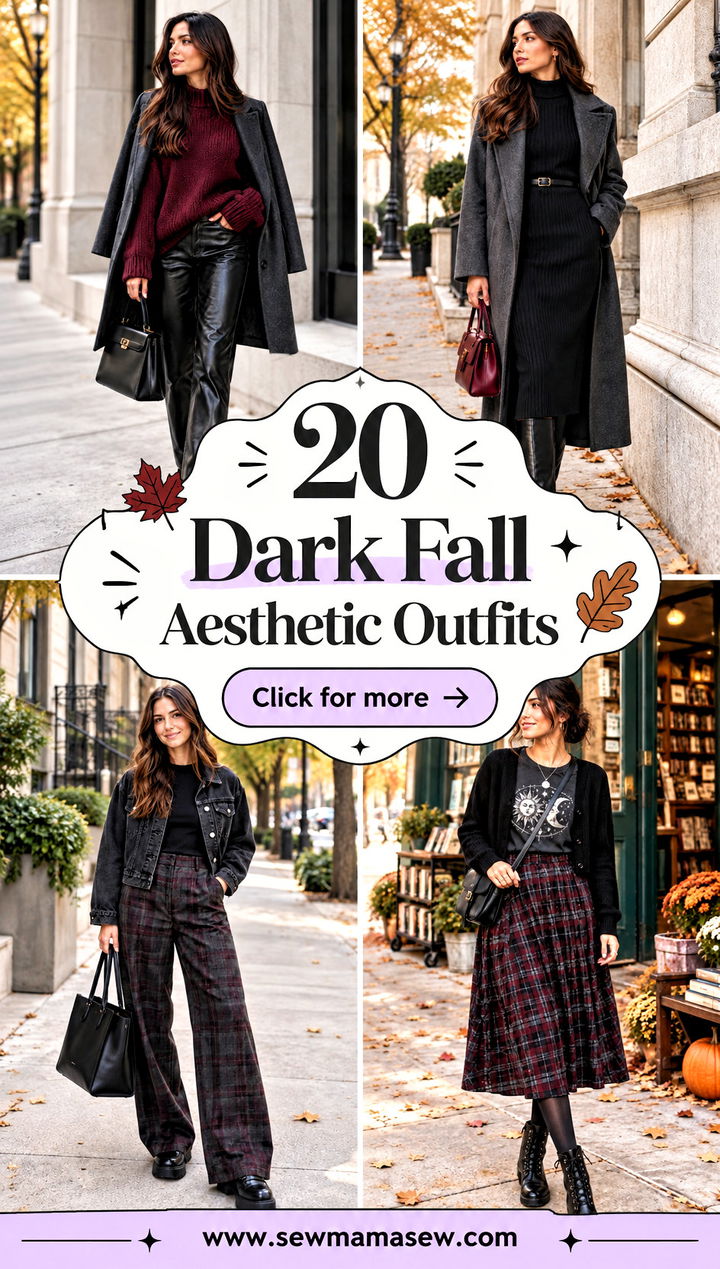 20 Dark Fall Aesthetic Outfits Moody Looks for Cozy Autumn Days - 20 Dark Fall Aesthetic Outfits: Moody Looks for Cozy Autumn Days
