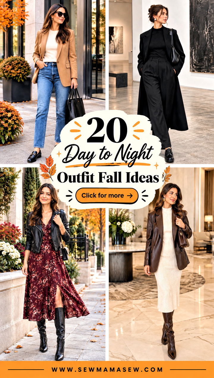 20 Day to Night Outfit Fall Ideas for Effortless Style - 20 Day to Night Outfit Fall Ideas for Effortless Style