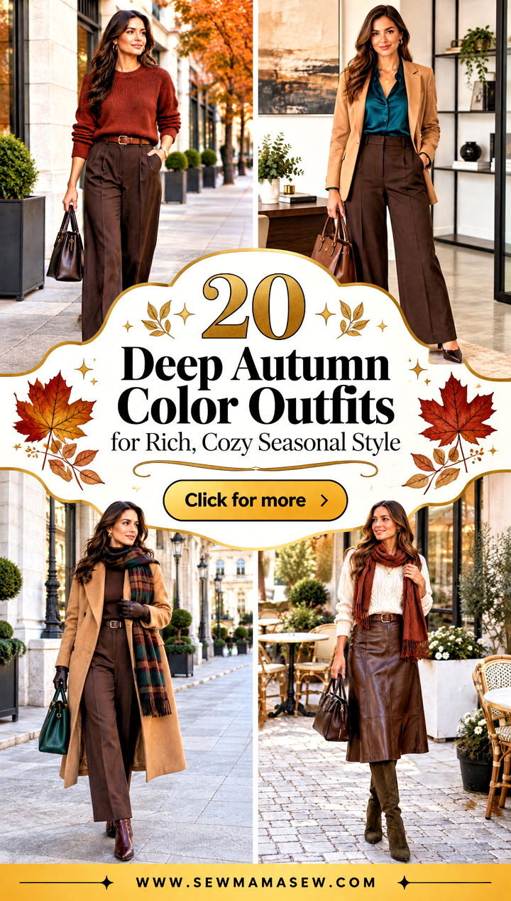 20 Deep Autumn Color Outfits for Rich Cozy Seasonal Style - 20 Deep Autumn Color Outfits for Rich, Cozy Seasonal Style