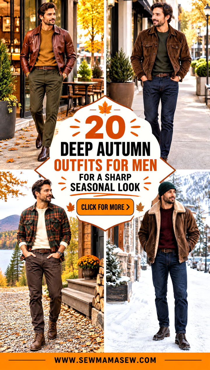 20 Deep Autumn Outfits for Men for a Sharp Seasonal Look - 20 Deep Autumn Outfits for Men for a Sharp Seasonal Look