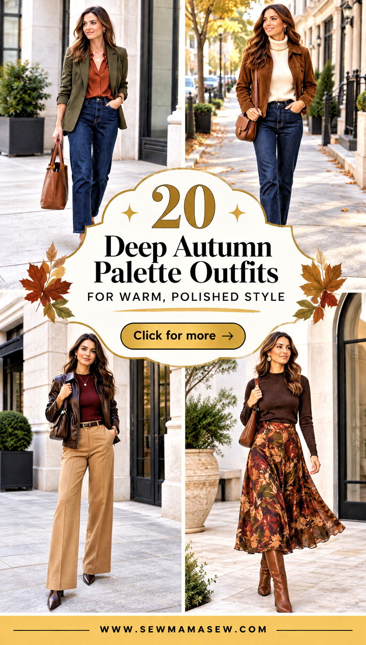 20 Deep Autumn Palette Outfits for Warm Polished Style - 20 Deep Autumn Palette Outfits for Warm, Polished Style