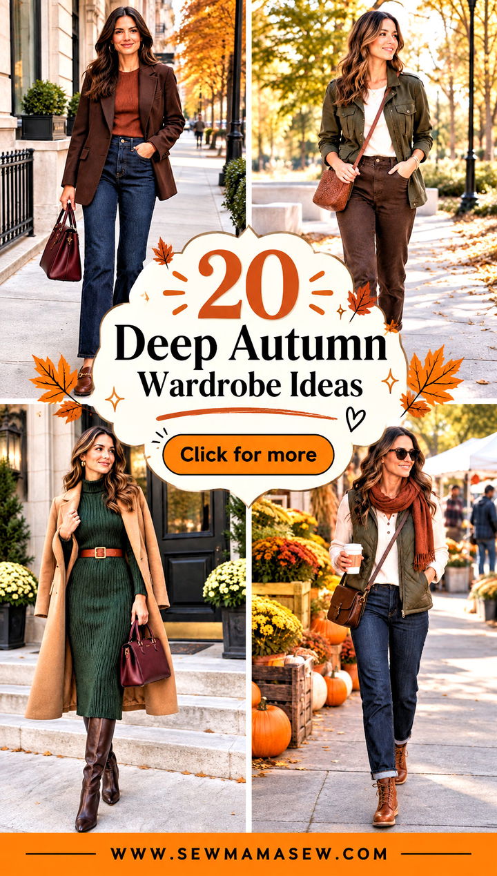 20 Deep Autumn Wardrobe Ideas for a Cozy Seasonal Refresh - 20 Deep Autumn Wardrobe Ideas for a Cozy Seasonal Refresh