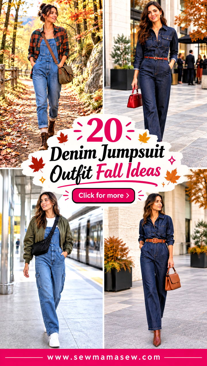 20 Denim Jumpsuit Outfit Fall Ideas for Cozy Weekend Style - 20 Denim Jumpsuit Outfit Fall Ideas for Cozy Weekend Style
