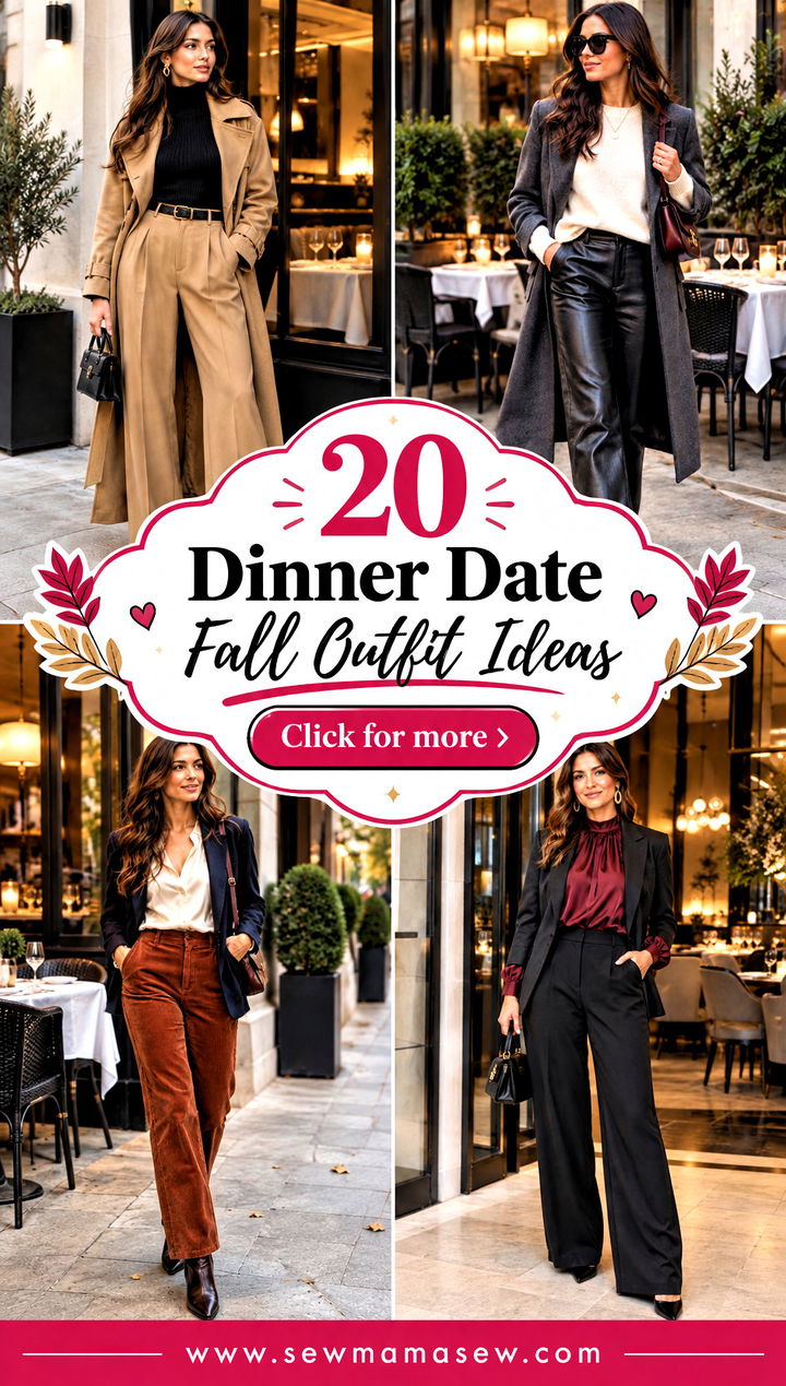 20 Dinner Date Fall Outfit Ideas for Cozy Romantic Nights - 20 Dinner Date Fall Outfit Ideas for Cozy, Romantic Nights