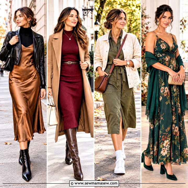 20 Dress Outfits Fall Effortless Looks for Cozy Autumn Days