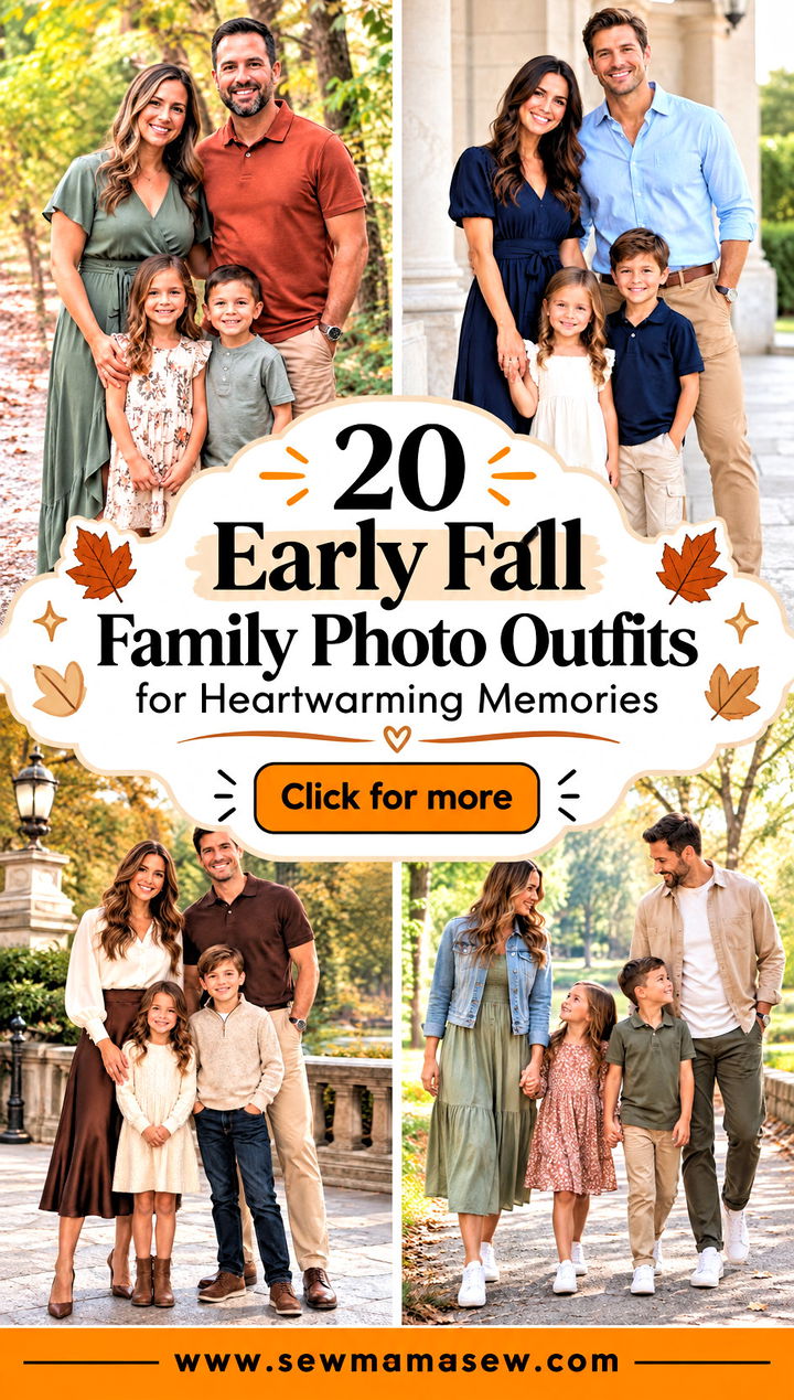 20 Early Fall Family Photo Outfits for Heartwarming Memories - 20 Early Fall Family Photo Outfits for Heartwarming Memories