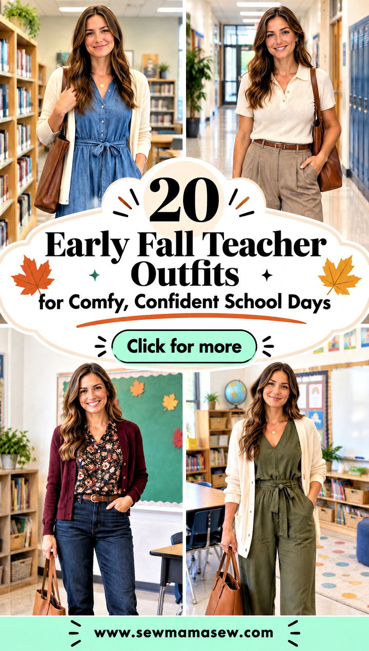 20 Early Fall Teacher Outfits for Comfy Confident School Days - 20 Early Fall Teacher Outfits for Comfy, Confident School Days