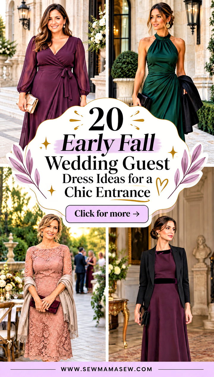 20 Early Fall Wedding Guest Dress Ideas for a Chic Entrance - 20 Early Fall Wedding Guest Dress Ideas for a Chic Entrance