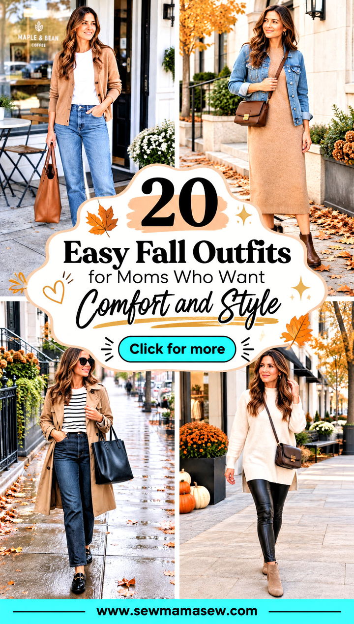 20 Easy Fall Outfits for Moms Who Want Comfort and Style - 20 Easy Fall Outfits for Moms Who Want Comfort and Style