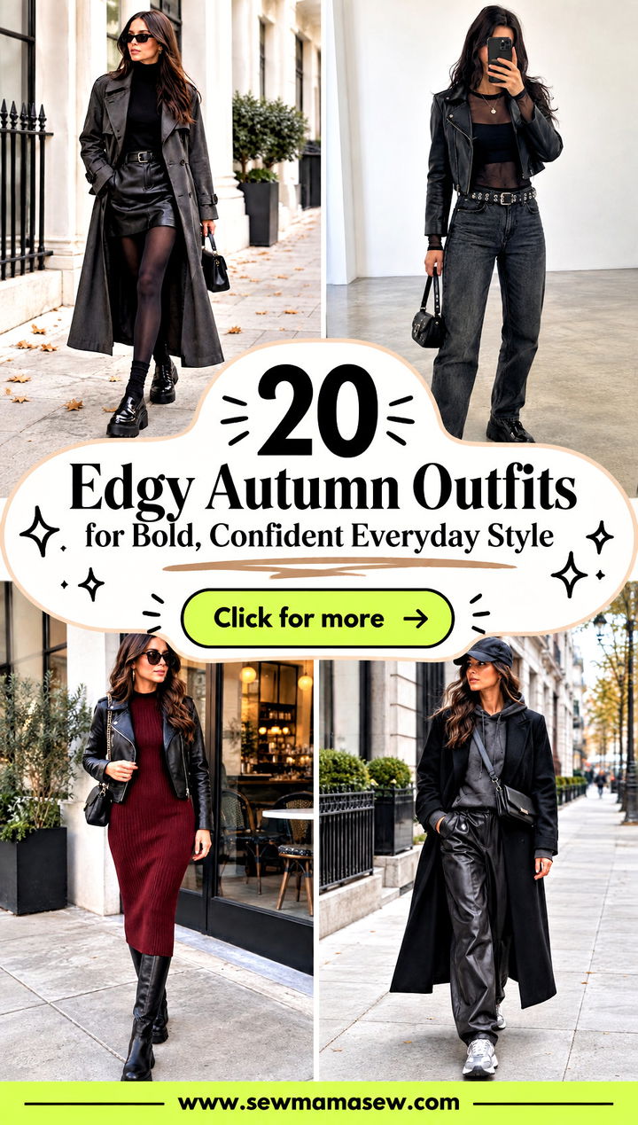 20 Edgy Autumn Outfits for Bold Confident Everyday Style - 20 Edgy Autumn Outfits for Bold, Confident Everyday Style