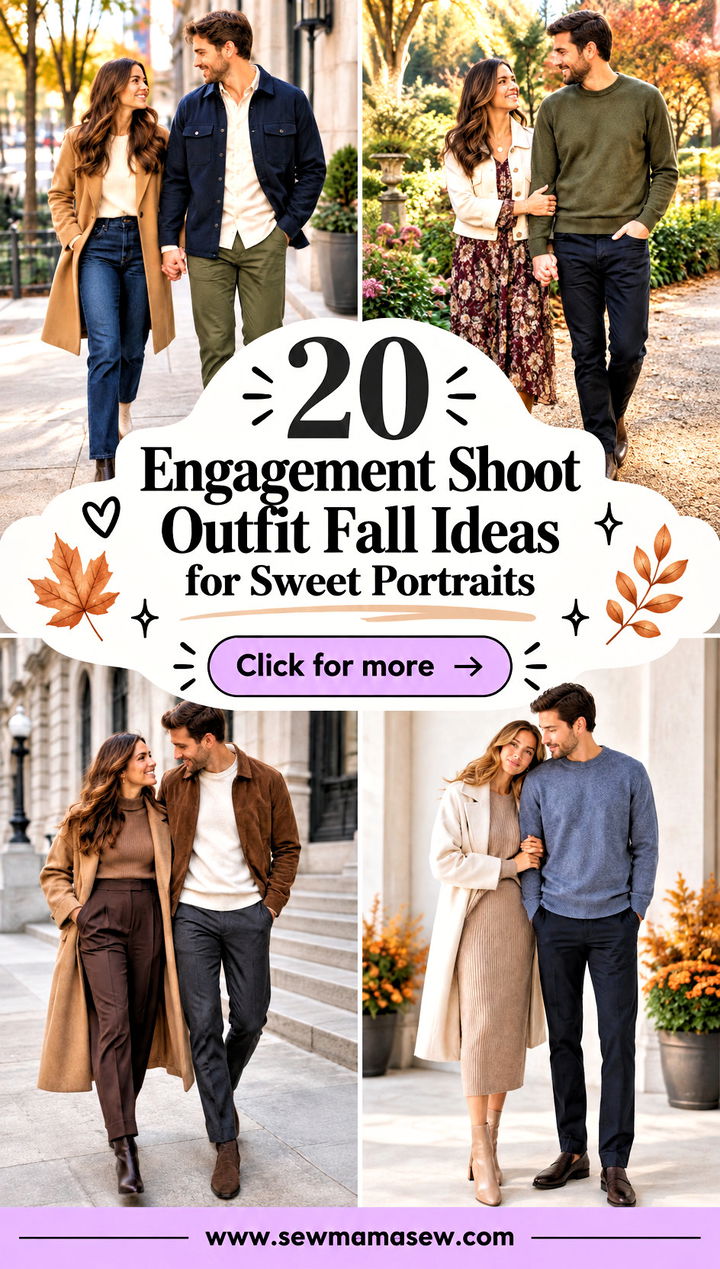 20 Engagement Shoot Outfit Fall Ideas for Sweet Portraits - 20 Engagement Shoot Outfit Fall Ideas for Sweet Portraits