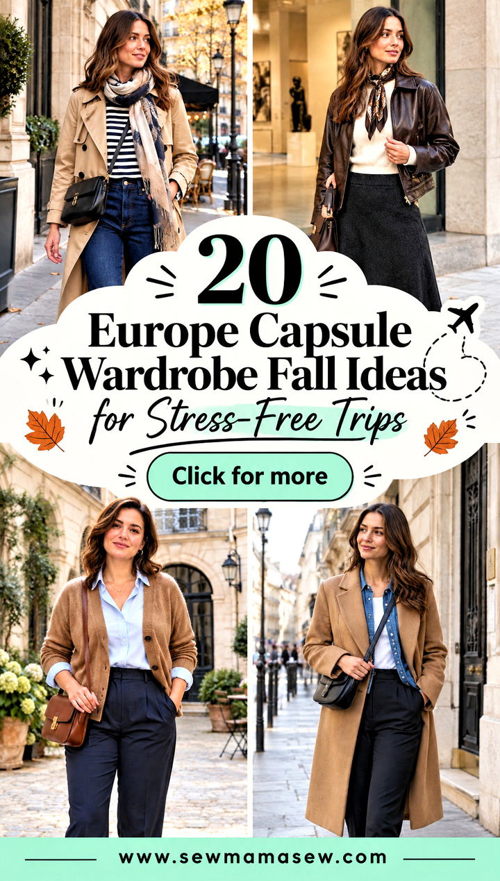 20 Europe Capsule Wardrobe Fall Ideas for Stress-Free Trips - 20 Europe Capsule Wardrobe Fall Ideas for Stress-Free Trips
