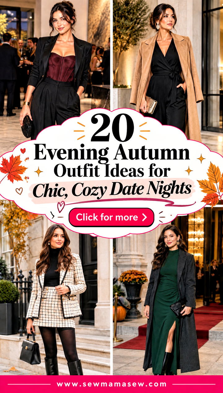 20 Evening Autumn Outfit Ideas for Chic Cozy Date Nights - 20 Evening Autumn Outfit Ideas for Chic, Cozy Date Nights