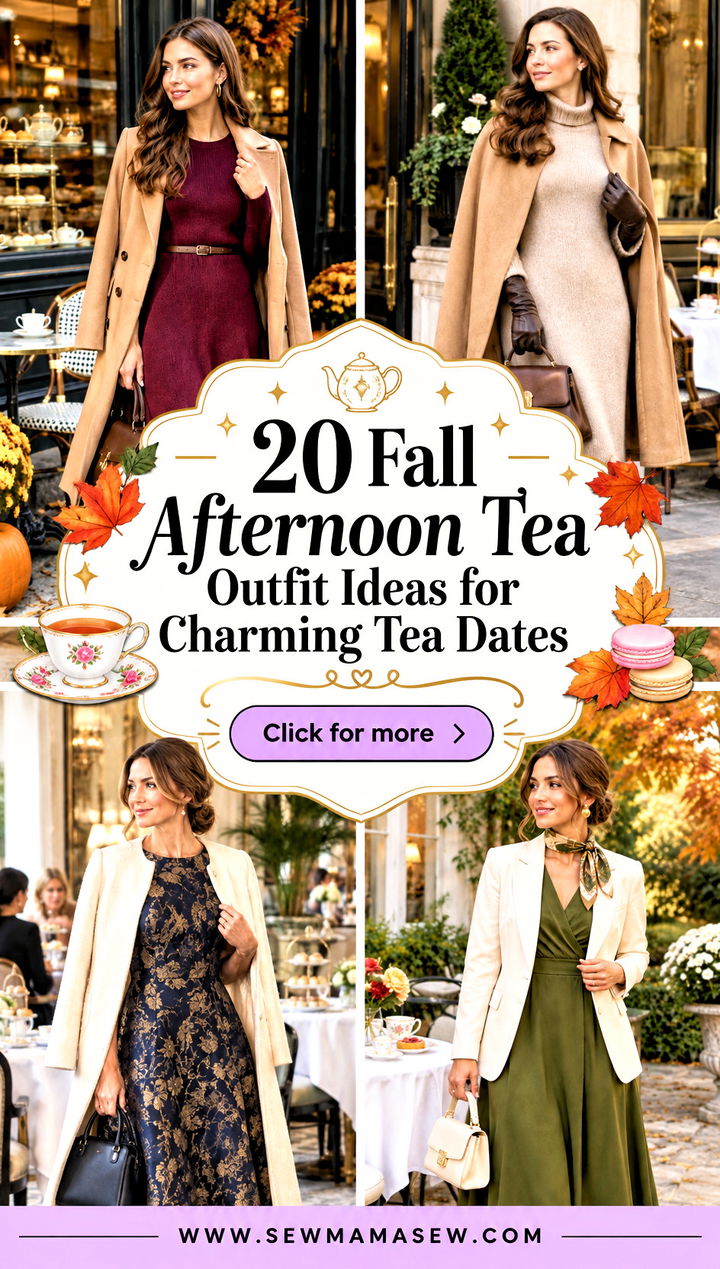 20 Fall Afternoon Tea Outfit Ideas for Charming Tea Dates - 20 Fall Afternoon Tea Outfit Ideas for Charming Tea Dates