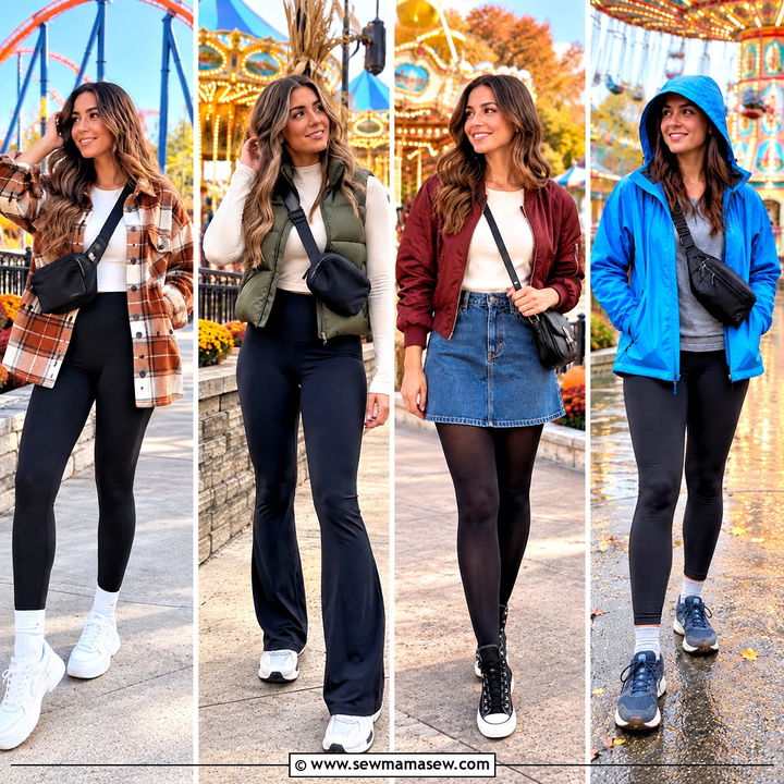 20 Fall Amusement Park Outfit Ideas for Cozy, Fun Days Out