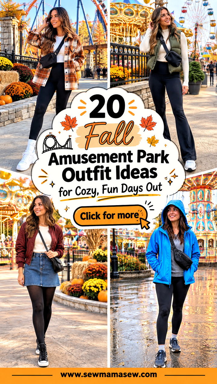 20 Fall Amusement Park Outfit Ideas for Cozy Fun Days Out - 20 Fall Amusement Park Outfit Ideas for Cozy, Fun Days Out