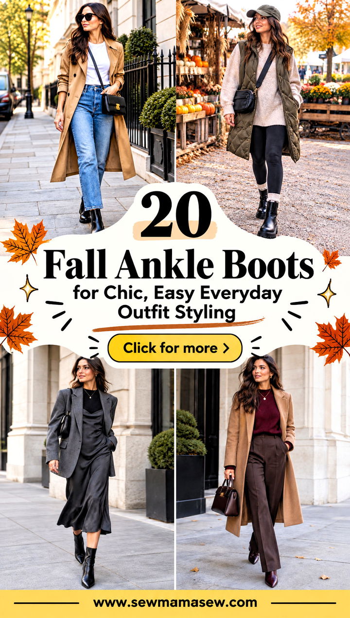 20 Fall Ankle Boots for Chic Easy Everyday Outfit Styling - 20 Fall Ankle Boots for Chic, Easy Everyday Outfit Styling