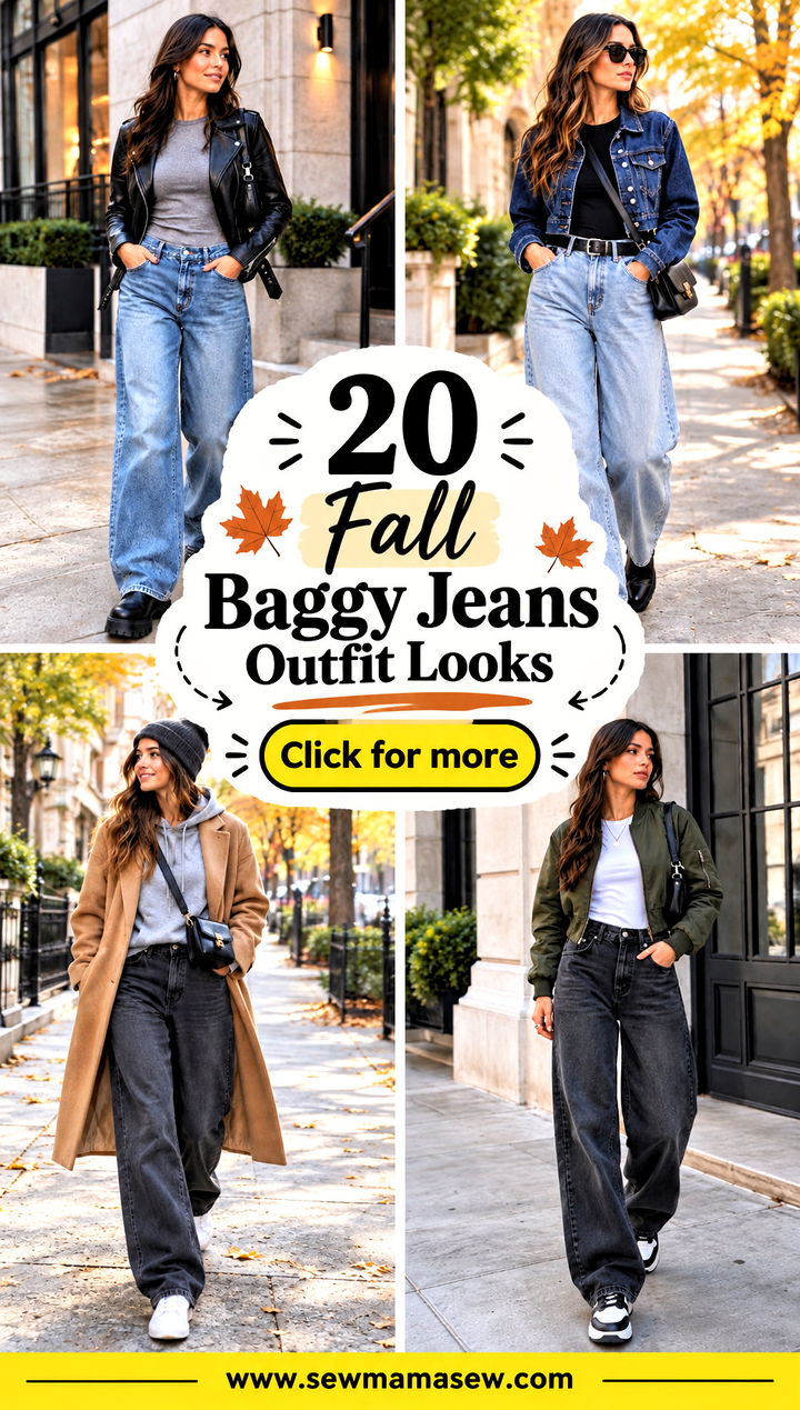 20 Fall Baggy Jeans Outfit Looks for Effortless Campus Style - 20 Fall Baggy Jeans Outfit Looks for Effortless Campus Style