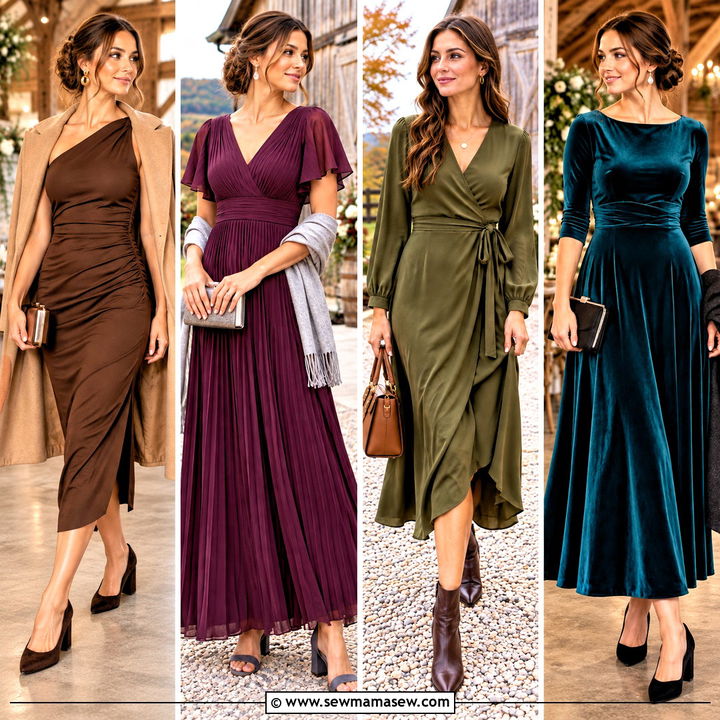 20 Fall Barn Wedding Guest Dress Ideas for Rustic Elegance