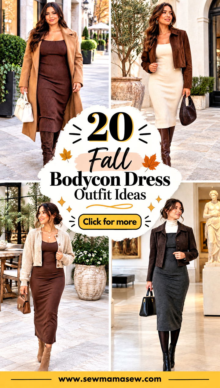 20 Fall Bodycon Dress Outfit Ideas for Chic Layered Looks - 20 Fall Bodycon Dress Outfit Ideas for Chic Layered Looks