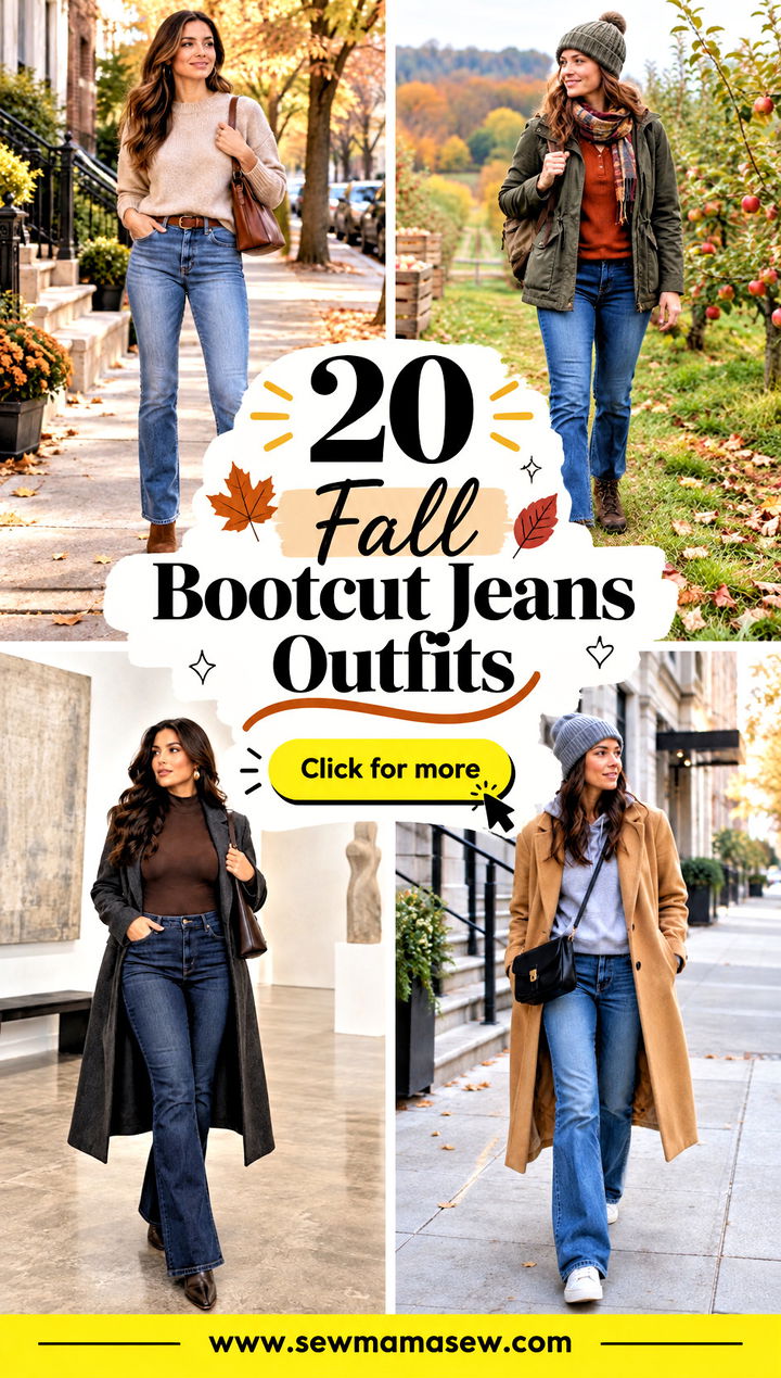 20 Fall Bootcut Jeans Outfits for Fresh Cozy Everyday Style - 20 Fall Bootcut Jeans Outfits for Fresh, Cozy Everyday Style