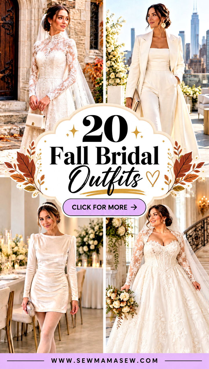 20 Fall Bridal Outfits for a Romantic Autumn Celebration - 20 Fall Bridal Outfits for a Romantic Autumn Celebration