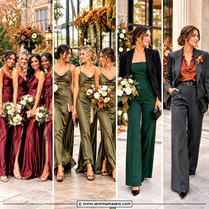20 Fall Bridal Party Attire Ideas for a Warm, Elegant Look