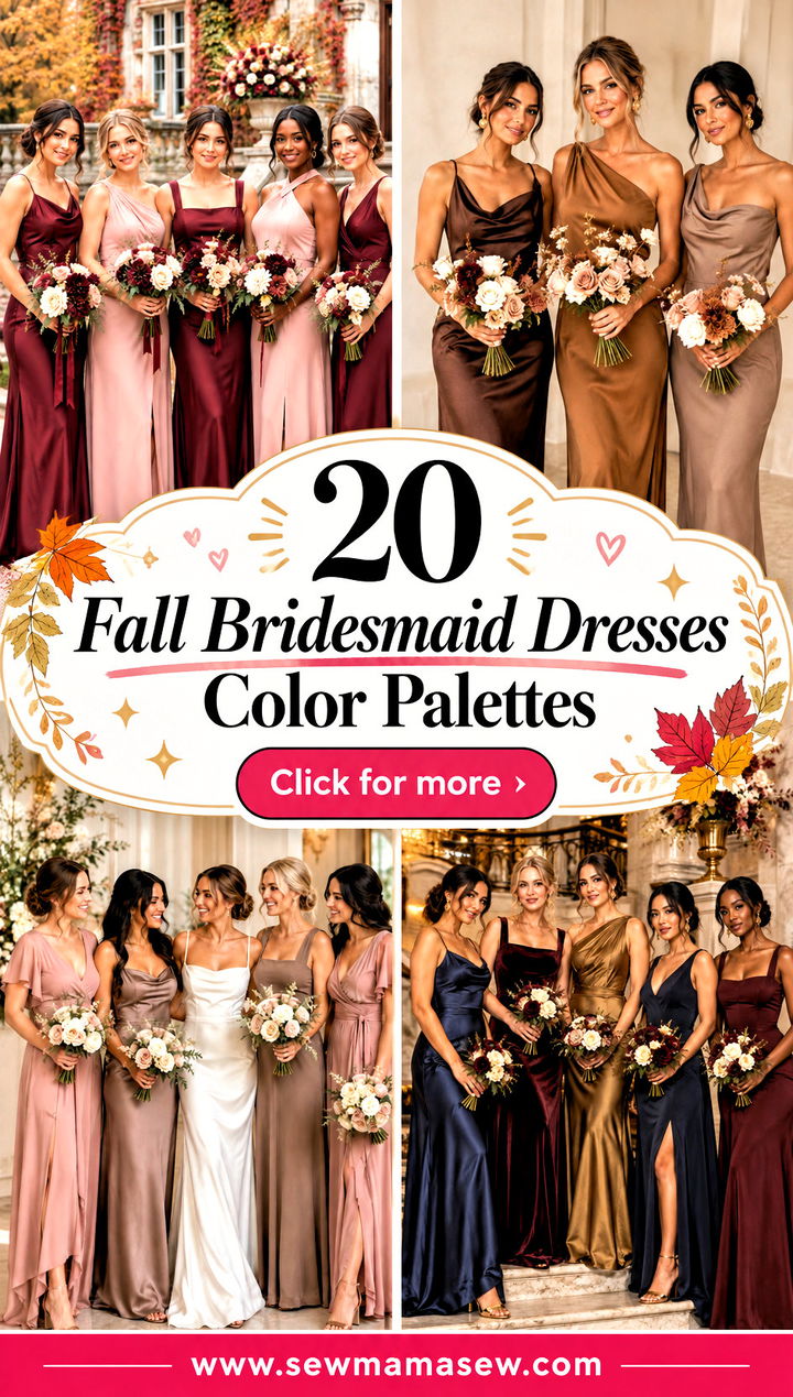 20 Fall Bridesmaid Dresses Color Palettes for Cozy Romance - 20 Fall Bridesmaid Dresses Color Palettes for Cozy Romance