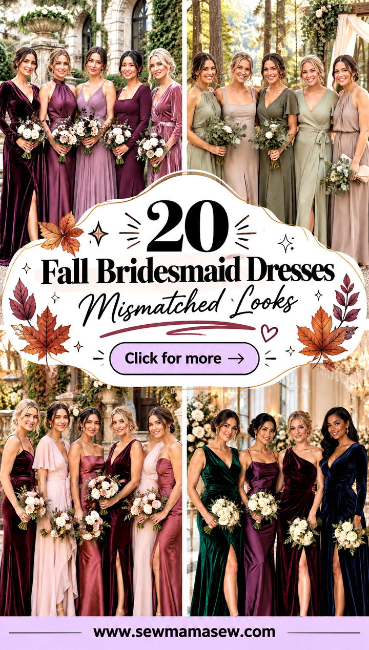 20 Fall Bridesmaid Dresses Mismatched Looks for Chic Harmony - 20 Fall Bridesmaid Dresses Mismatched Looks for Chic Harmony