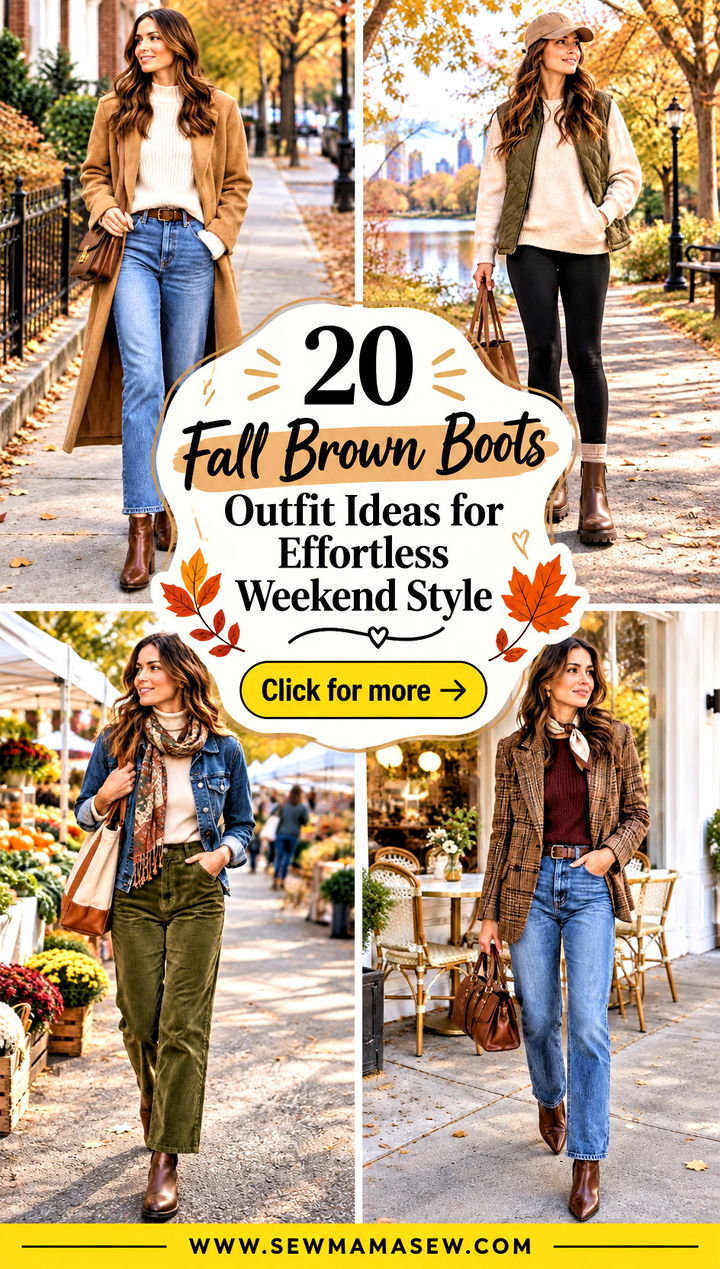 20 Fall Brown Boots Outfit Ideas for Effortless Weekend Style - 20 Fall Brown Boots Outfit Ideas for Effortless Weekend Style