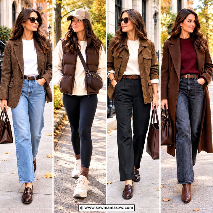 20 Fall Brown Outfits for Cozy Chic Everyday Layering Ideas
