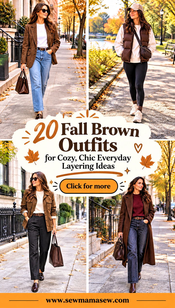 20 Fall Brown Outfits for Cozy Chic Everyday Layering Ideas - 20 Fall Brown Outfits for Cozy, Chic Everyday Layering Ideas