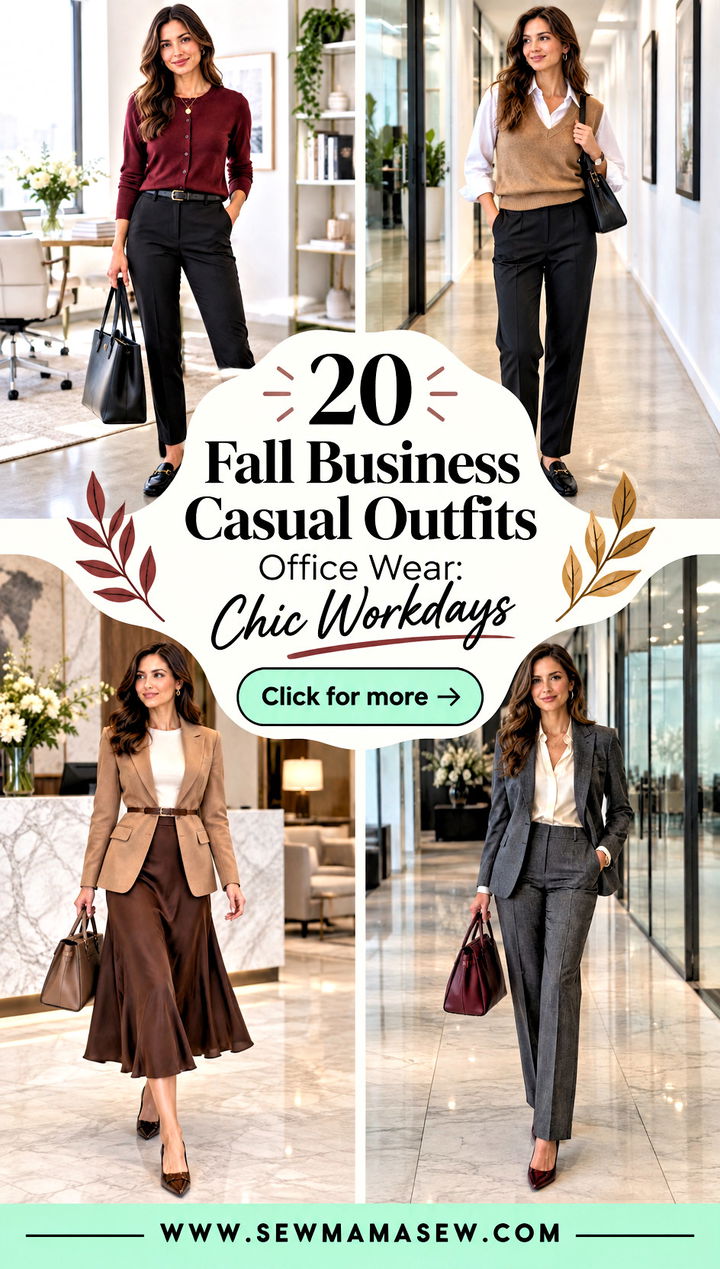 20 Fall Business Casual Outfits Office Wear Chic Workdays - 20 Fall Business Casual Outfits Office Wear: Chic Workdays