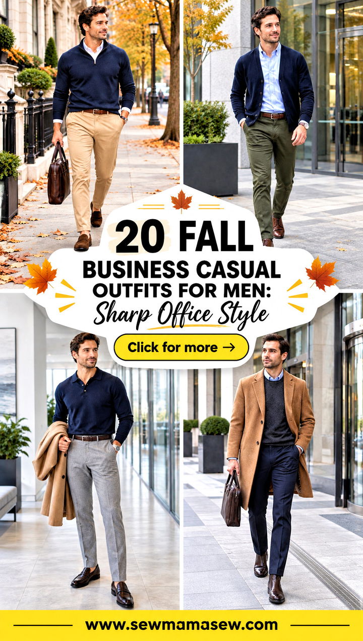 20 Fall Business Casual Outfits for Men Sharp Office Style - 20 Fall Business Casual Outfits for Men: Sharp Office Style