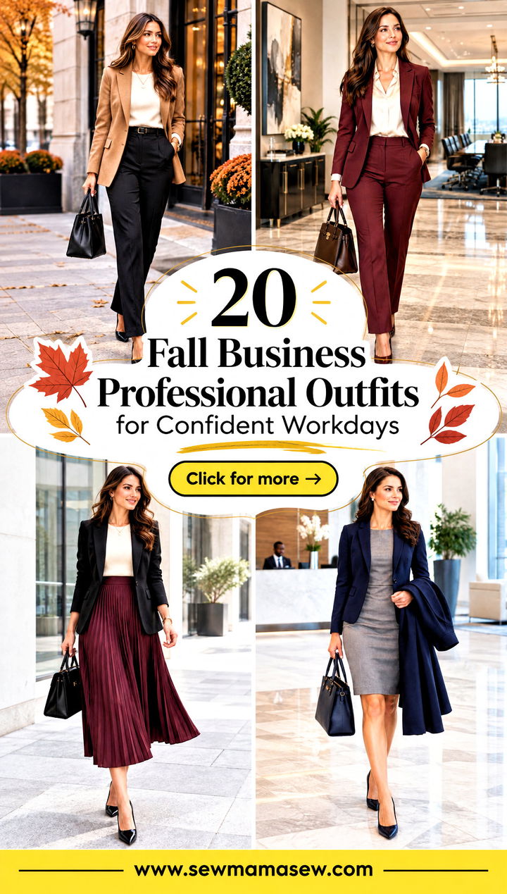 20 Fall Business Professional Outfits for Confident Workdays - 20 Fall Business Professional Outfits for Confident Workdays