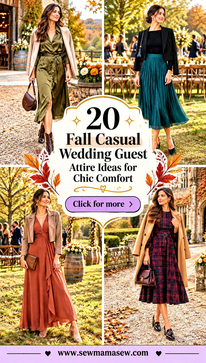 20 Fall Casual Wedding Guest Attire Ideas for Chic Comfort - 20 Fall Casual Wedding Guest Attire Ideas for Chic Comfort