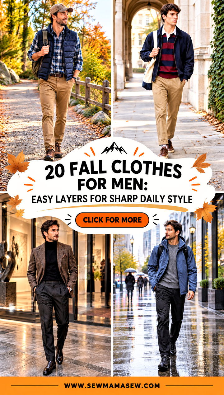 20 Fall Clothes for Men Easy Layers for Sharp Daily Style - 20 Fall Clothes for Men: Easy Layers for Sharp Daily Style
