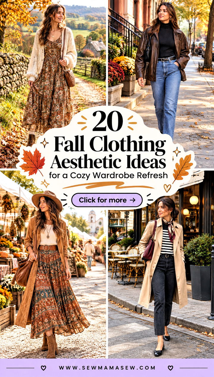 20 Fall Clothing Aesthetic Ideas for a Cozy Wardrobe Refresh - 20 Fall Clothing Aesthetic Ideas for a Cozy Wardrobe Refresh