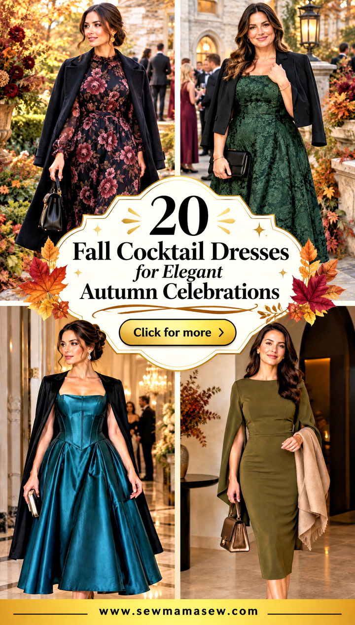20 Fall Cocktail Dresses for Elegant Autumn Celebrations - 20 Fall Cocktail Dresses for Elegant Autumn Celebrations
