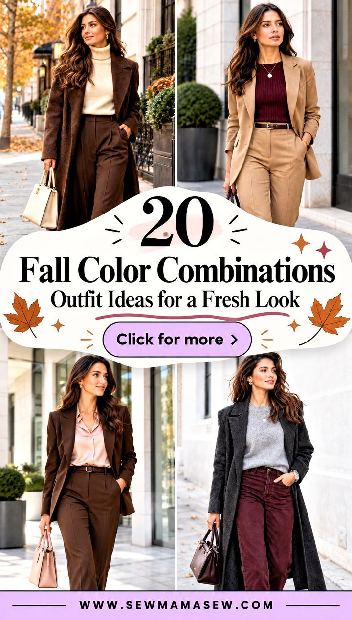 20 Fall Color Combinations Outfit Ideas for a Fresh Look - 20 Fall Color Combinations Outfit Ideas for a Fresh Look