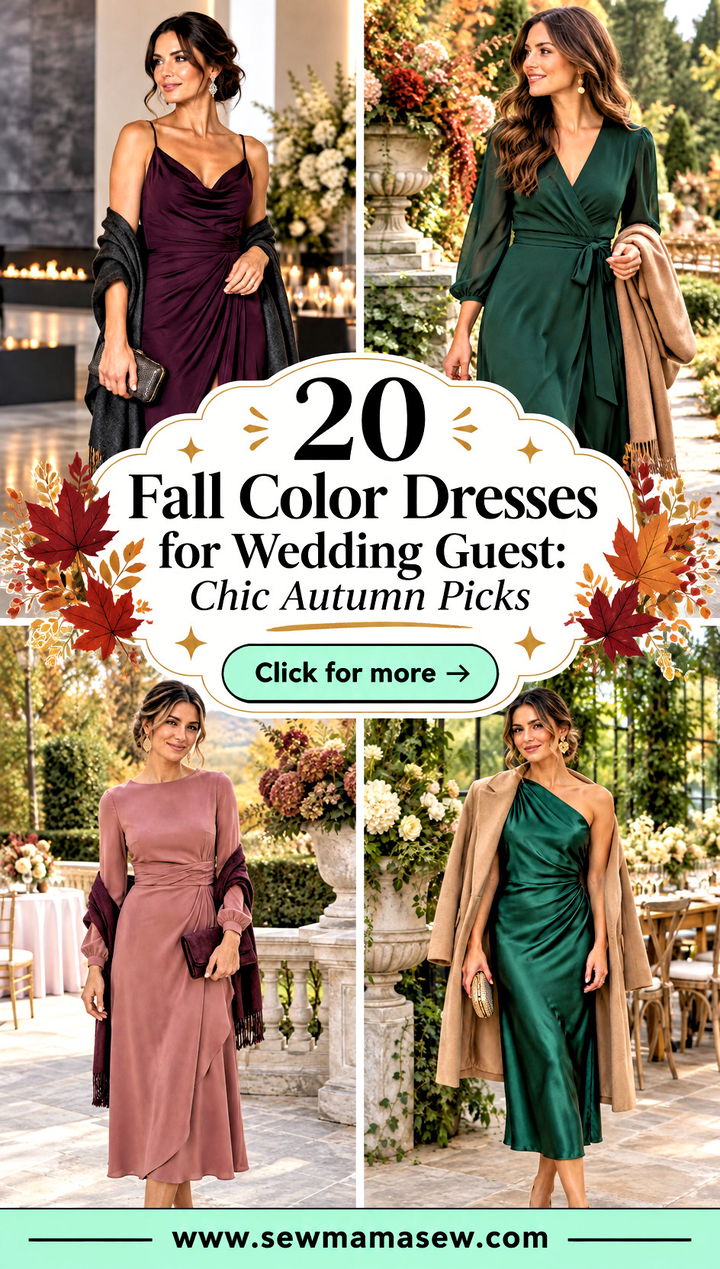 20 Fall Color Dresses for Wedding Guest Chic Autumn Picks - 20 Fall Color Dresses for Wedding Guest: Chic Autumn Picks