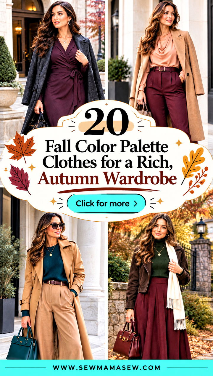 20 Fall Color Palette Clothes for a Rich Autumn Wardrobe - 20 Fall Color Palette Clothes for a Rich, Autumn Wardrobe