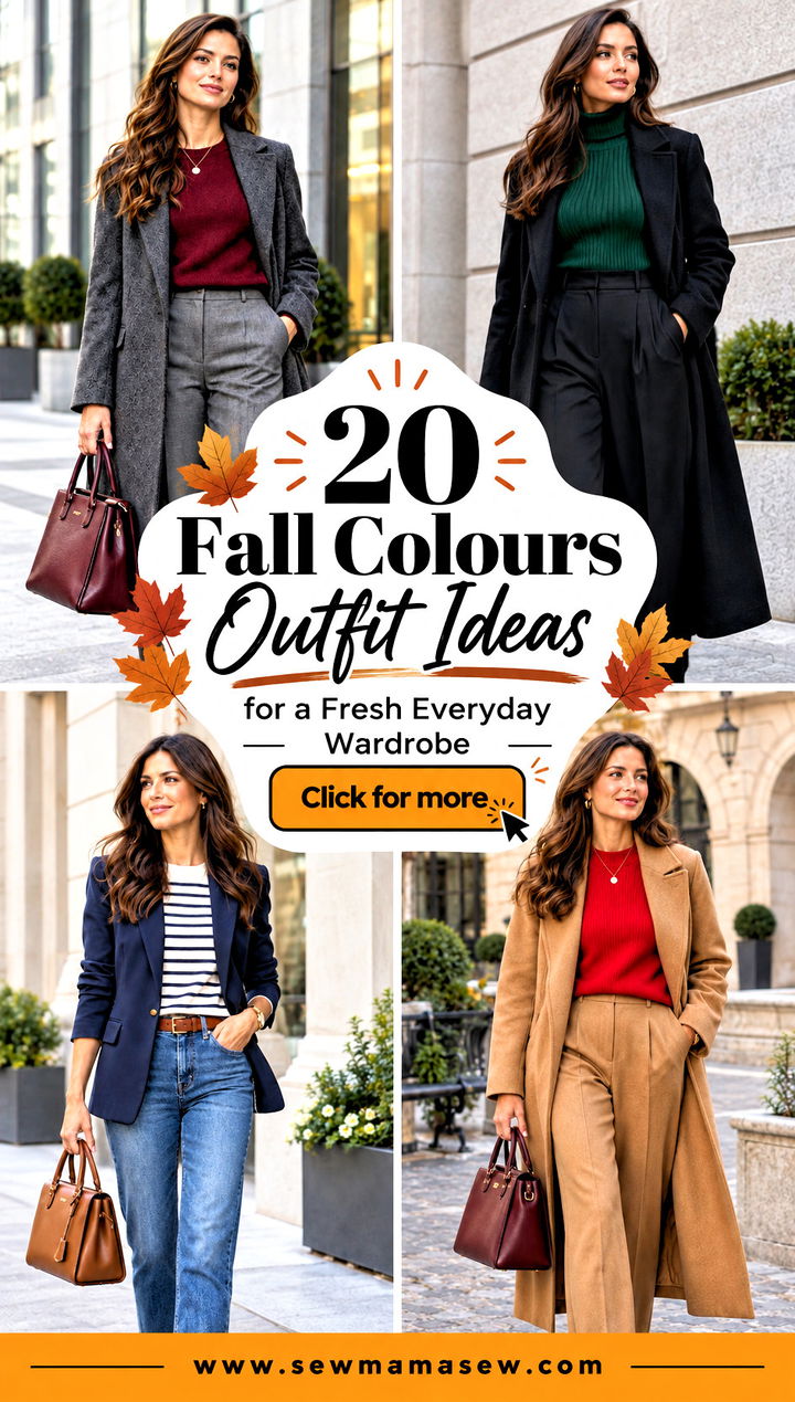 20 Fall Colours Outfit Ideas for a Fresh Everyday Wardrobe - 20 Fall Colours Outfit Ideas for a Fresh Everyday Wardrobe